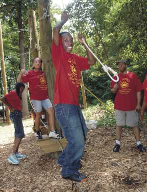 Explore the great outdoor Adventure Course at Alley Pond Park