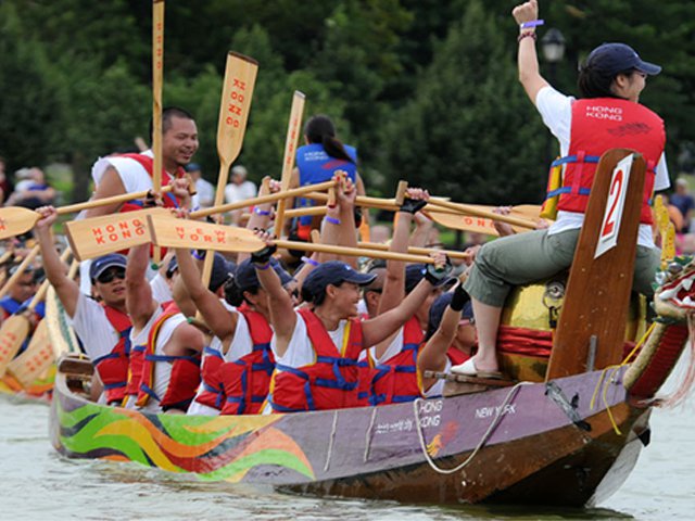 Hong Kong Dragon Boat Festival In Flushing Meadows Corona Park