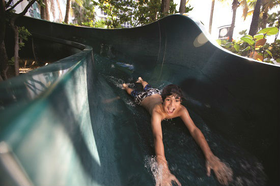 Waterslide at the Condado Plaza Hilton 