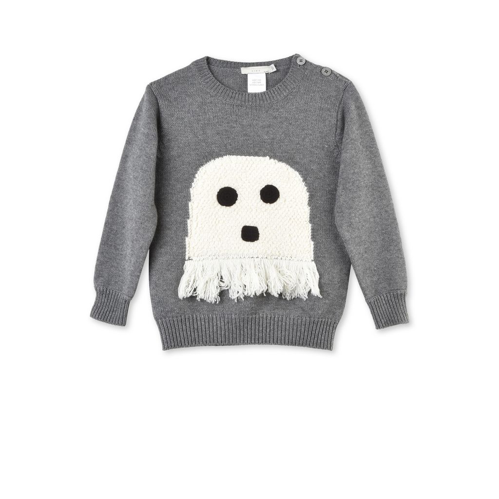 Stella McCartney Kids Ashton Gray Knit Ghost Sweater
