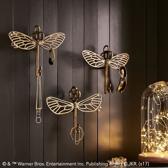 HARRY POTTER Flying Key Jewelry Hooks, Set of 3