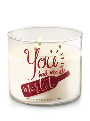 Black Cherry Merlot 3-Wick Candle by Bath and Body Works
