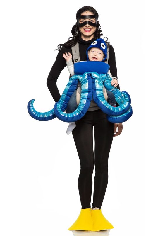Scuba diver & Octopus