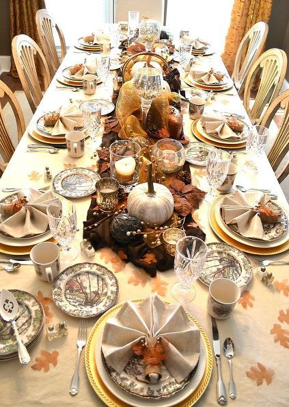 Rustic Thanksgiving Table Setting
