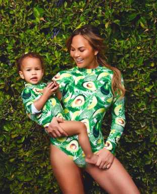 Chrissy Teigen and LunaCredit: Aubrie Pick