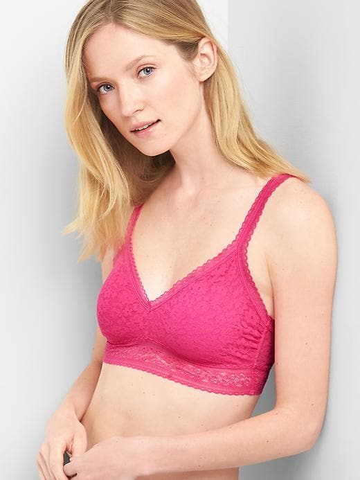 GAP Breast Cancer Research Foundation soft lace pullover bralette