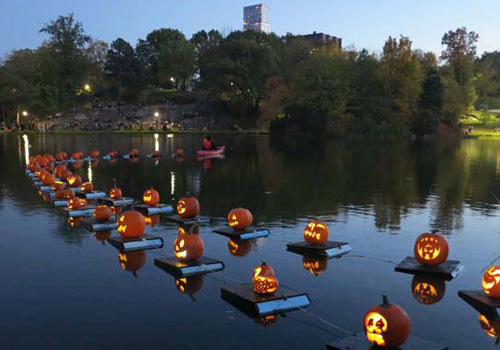 Halloween Pumpkin Flotilla In Central Park