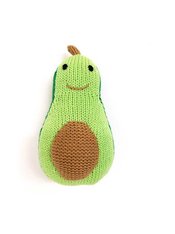 Estella Organic Baby Toy - Avocado Rattle