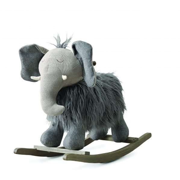 Restoration Hardware Wooly Plush Animal Rocker