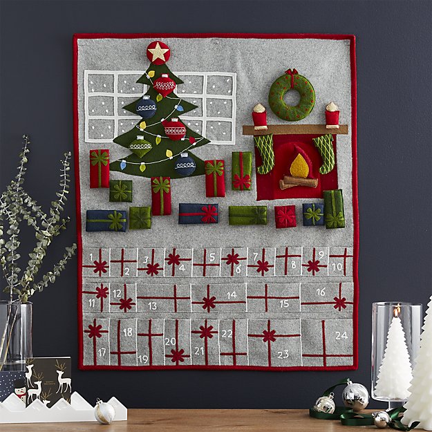 Crate & Barrel Fireplace Scene Advent Calendar