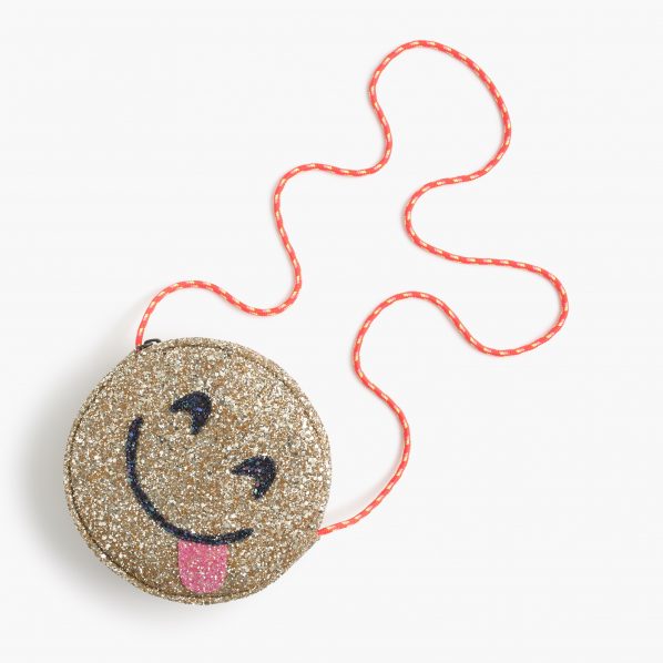 J.Crew Girls’ Glitter Emoji Bag