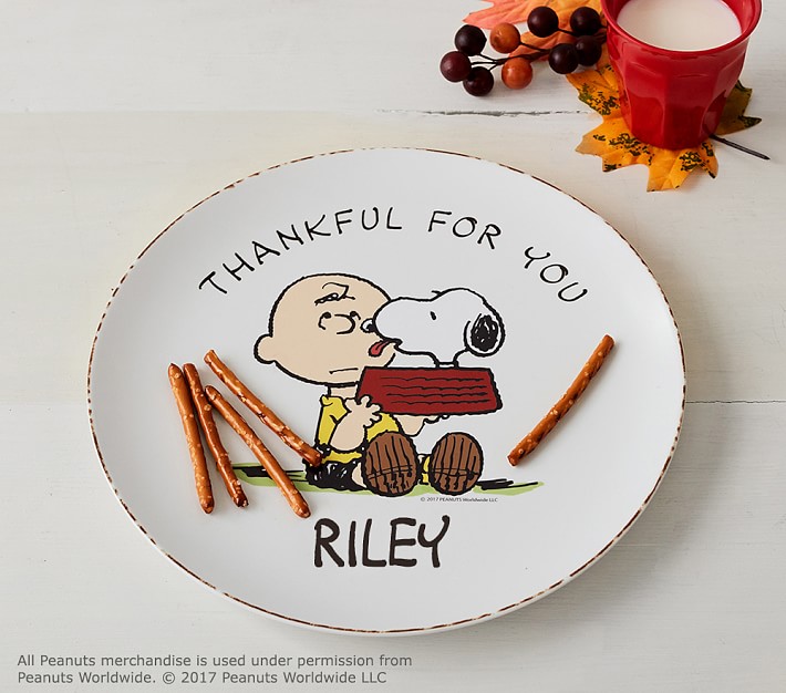 Peanuts® Thanksgiving Personalized Plate