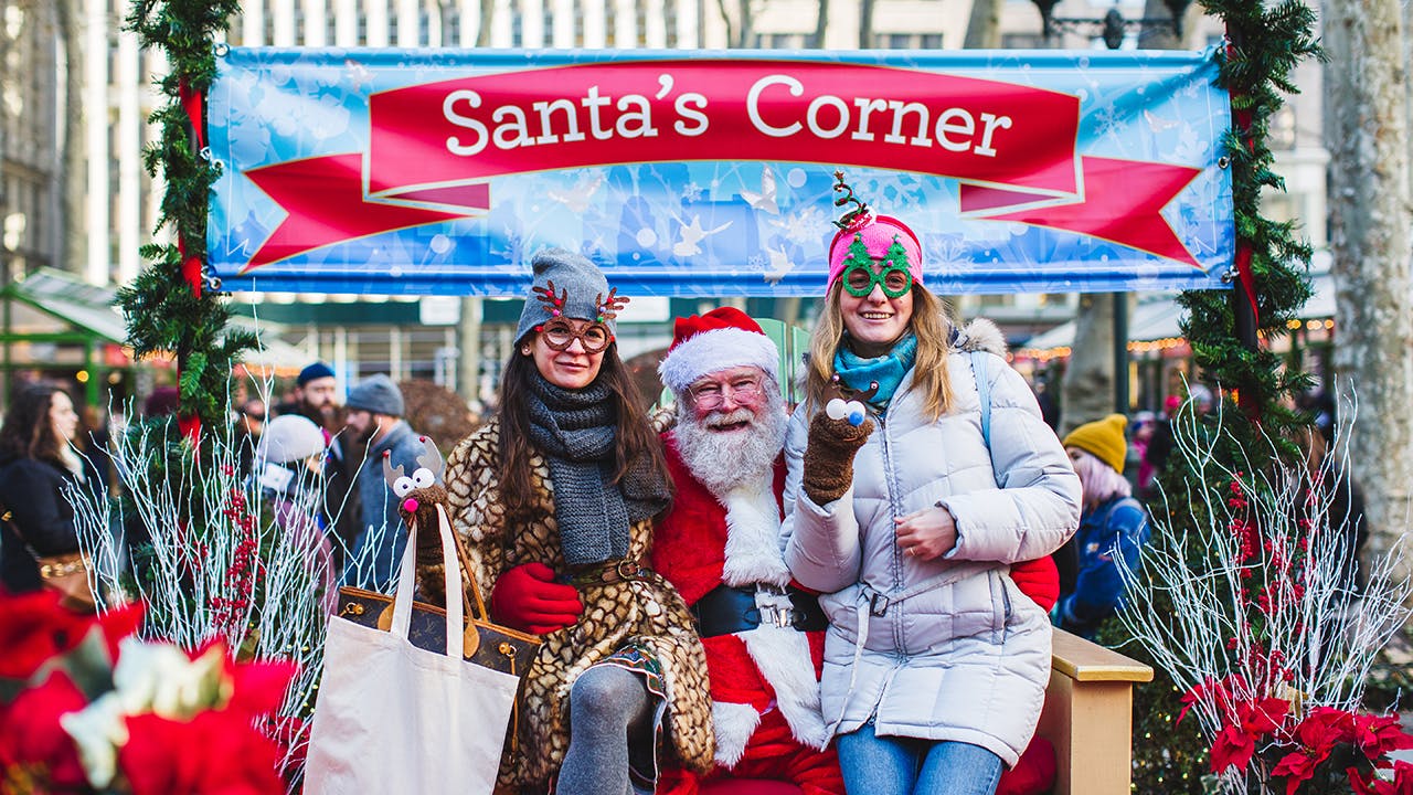 Santa's Corner In Bryant Park