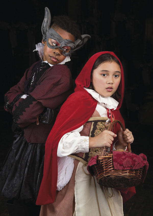 Young performers bring the classic tale of Little Red Riding Hood to life on stage