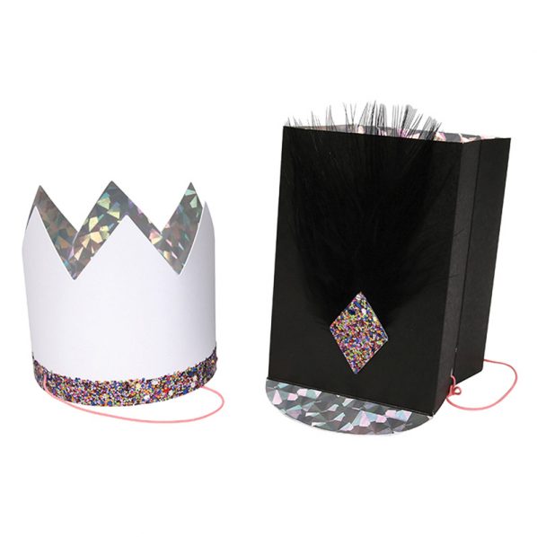 Meri Meri Glitter and Feather Party Hats