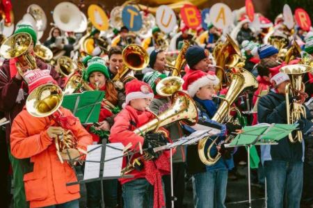 44th Annual Merry Tuba Christmas In Rockefeller Center