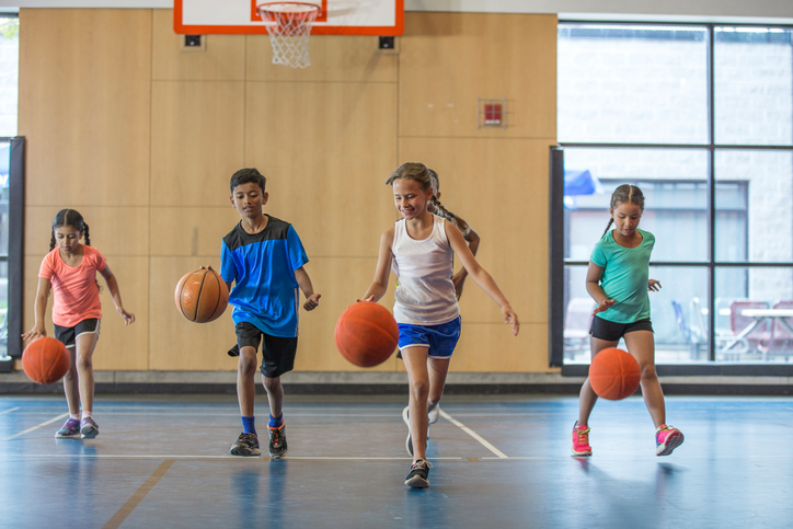 Dribbling Basketballs Up the Court