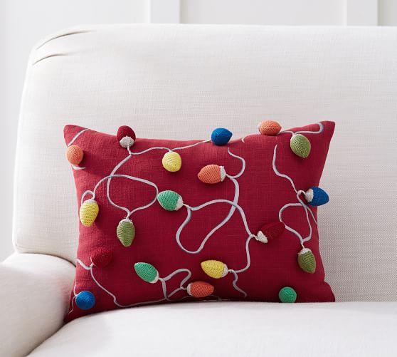 Pottery Barn Merry & Bright Lights Pillow