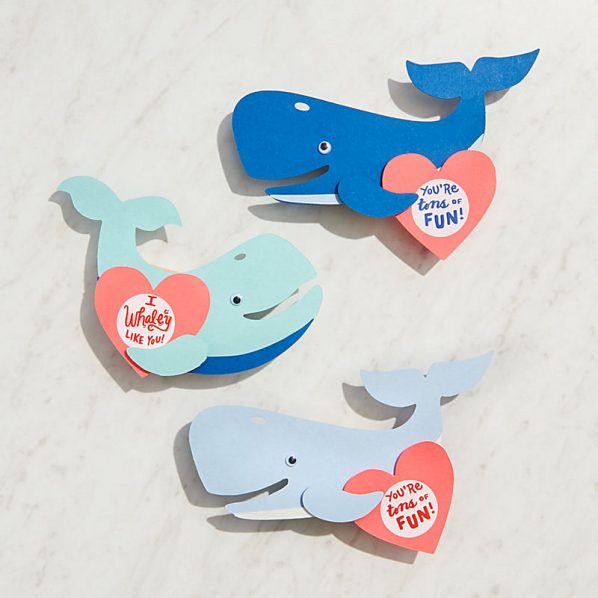 Paper Source Whale Valentine Card Kit