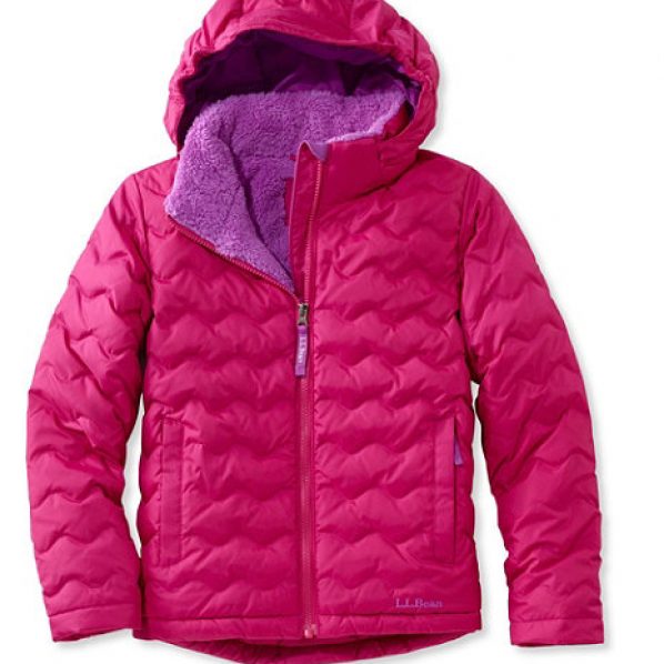 Girls' L.L.Bean Fleece-Lined Down Jacket