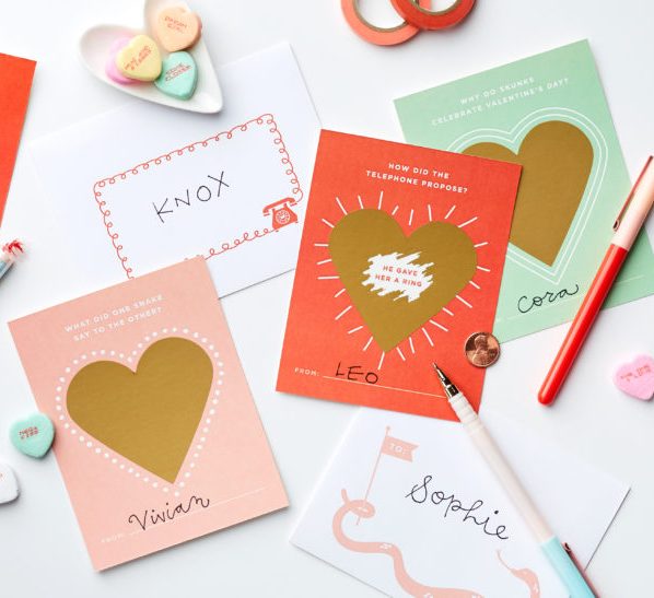Cheree Berry Paper Scratch-Off Valentine's Day Cards