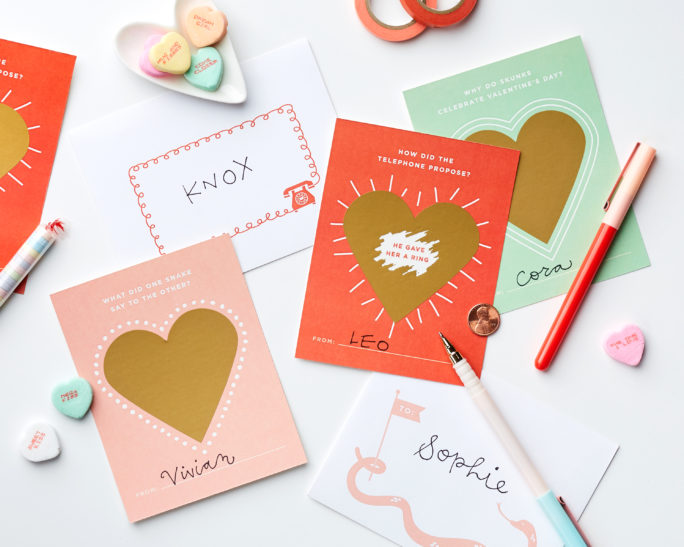 Cheree Berry Paper Scratch-Off Valentine's Day Cards