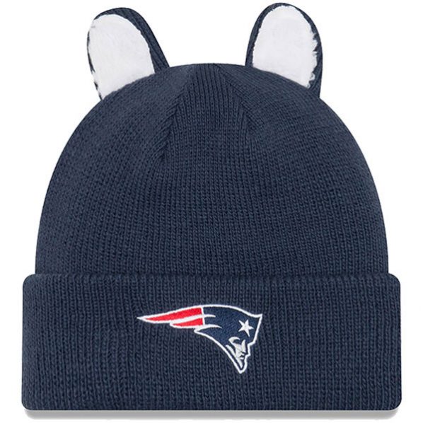 Toddler New England Patriots New Era Navy Cozy Cutie Cuffed Knit Hat