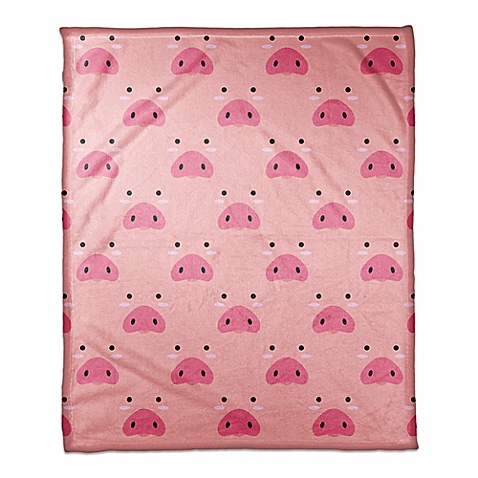 Pig Face Friend Throw Blanket