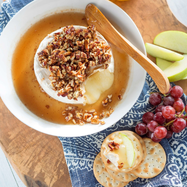 Recipe Honey & Nut Glazed Brie Cheese New York Family
