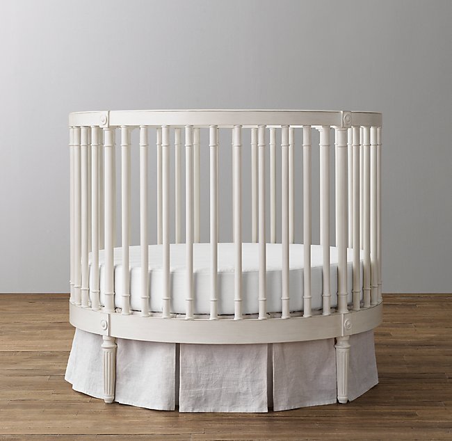 RH Baby & Child Ellery Round Crib & Mattress 