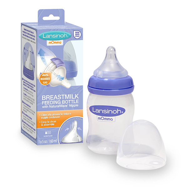 Lansinoh mOmma Bottle with NaturalWave Nipple