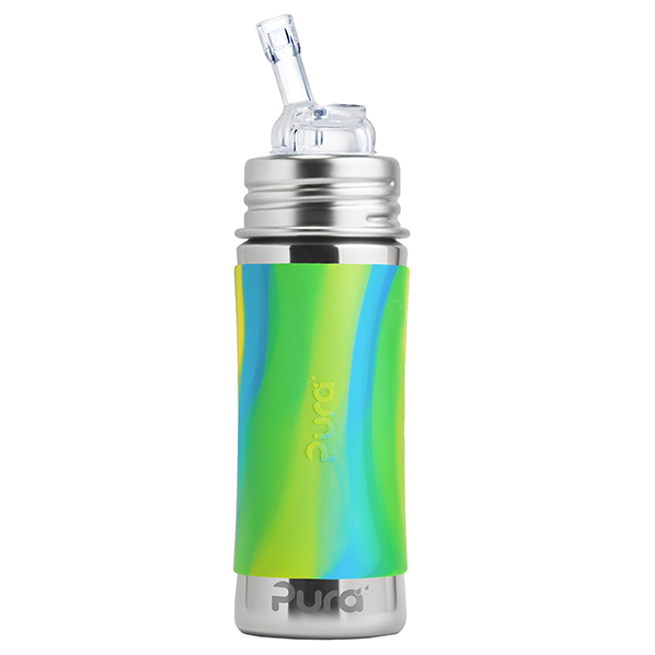 Pura Aqua Swirl Straw Bottle