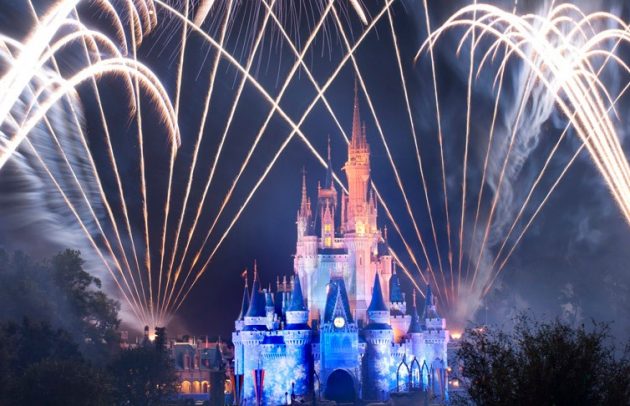 freworks at disney world