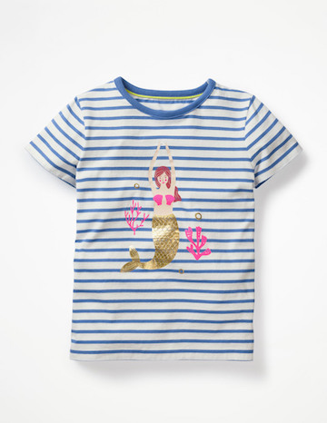 Boden Sparkly Mermaid T-Shirt 