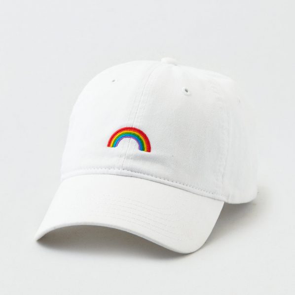 American Eagle AEO Pride Rainbow Strapback Hat