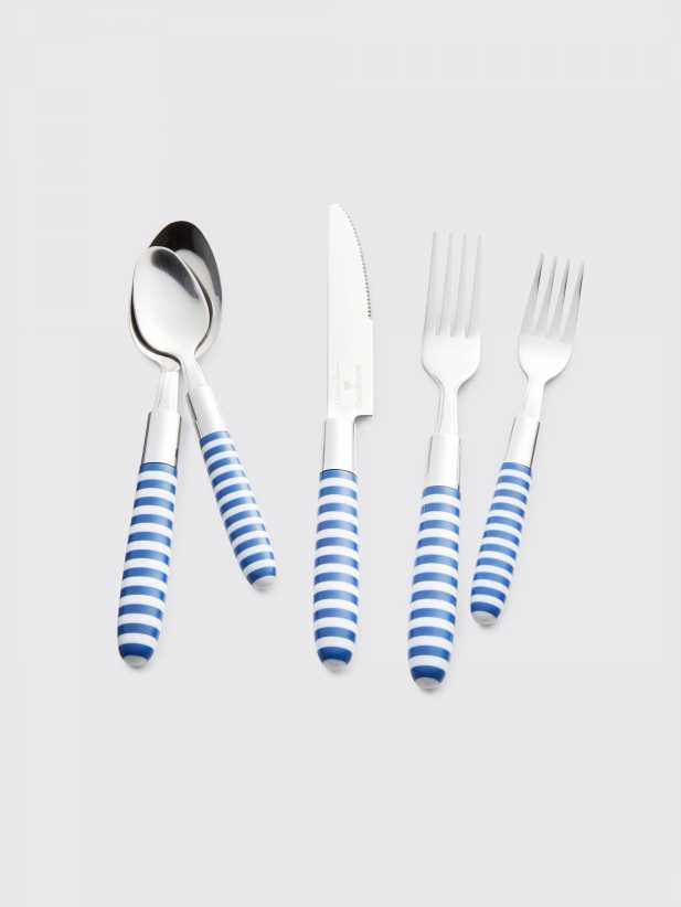 Draper James Crate and Barrel x Draper James Stripe Flatware  