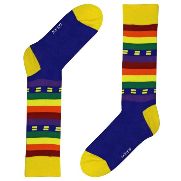 J.Crew X Human Rights Campaign Pride Flag Socks