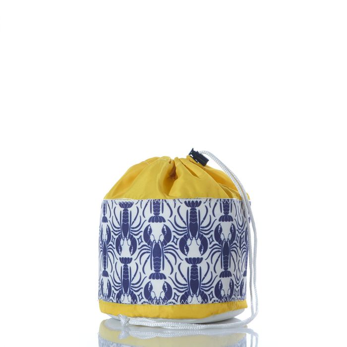 Sea Bags Blue Lobster Print Ditty Bag