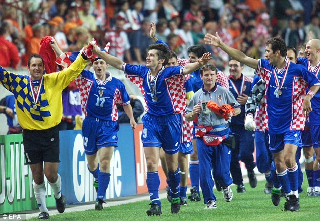 Croatia finished third in its first FIFA World Cup in 1998.