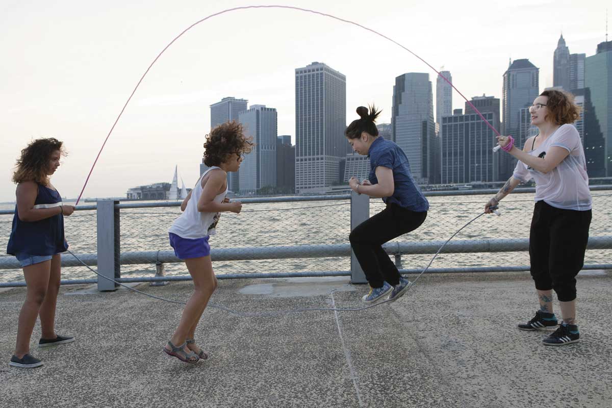 Double Dutch Empire jump-rope sessions at Brooklyn Bridge Park