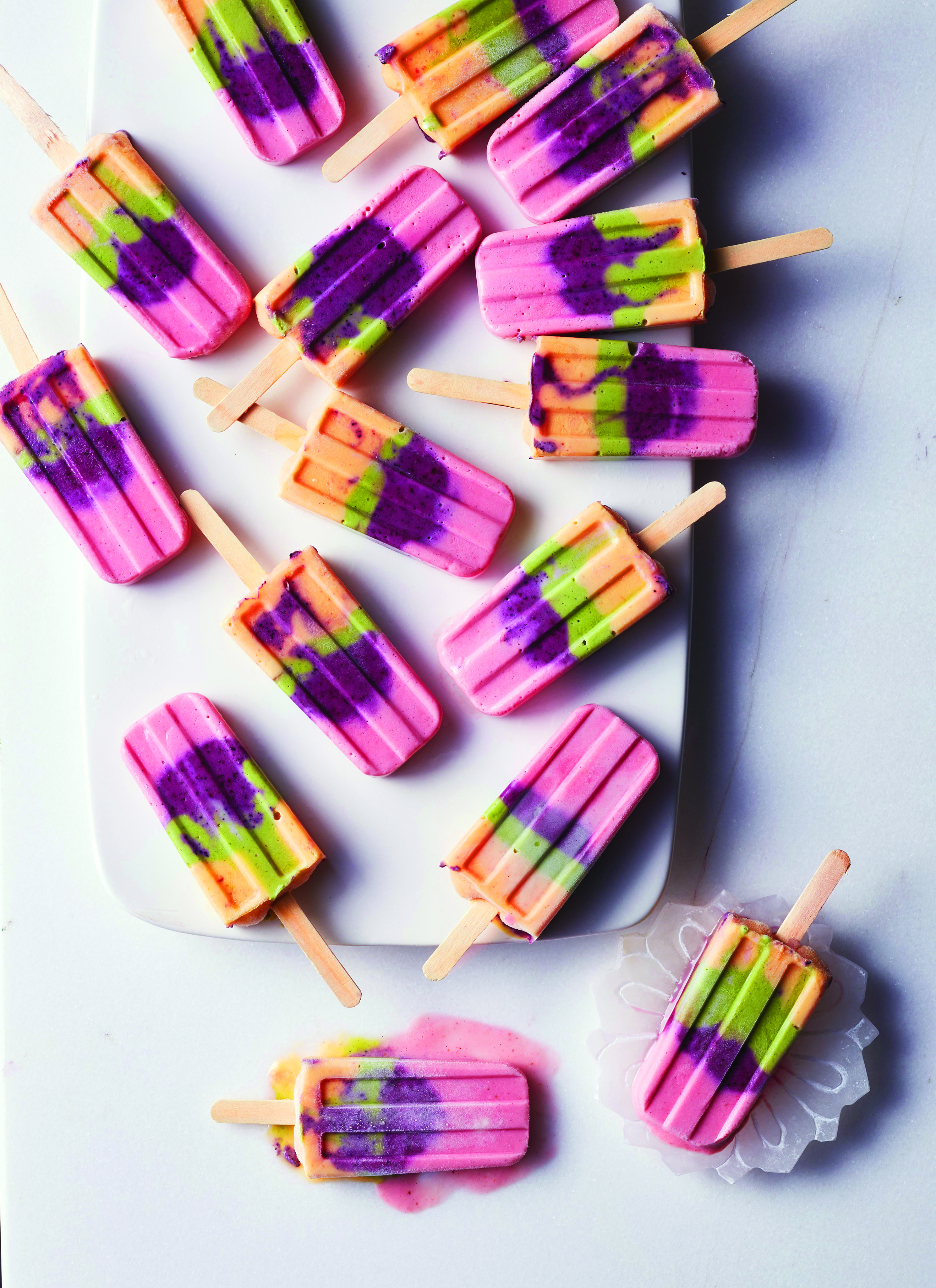 Rainbow Popsicles, OH Siriously Delicious