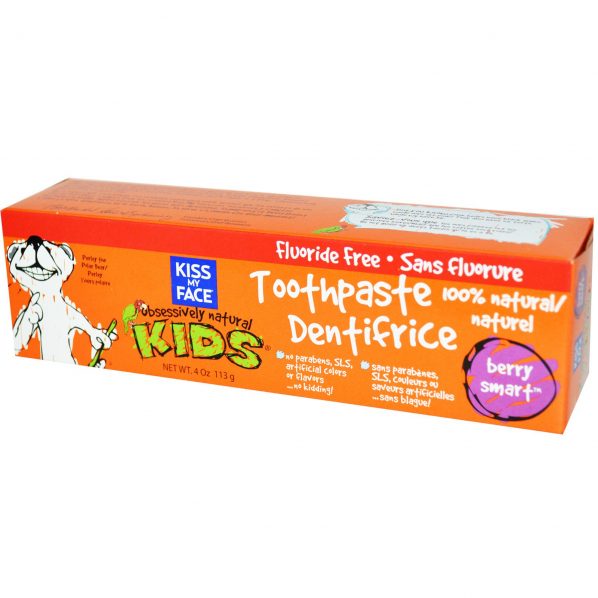 Kiss My Face Kids Fluoride Free Toothpaste in Berry Smart