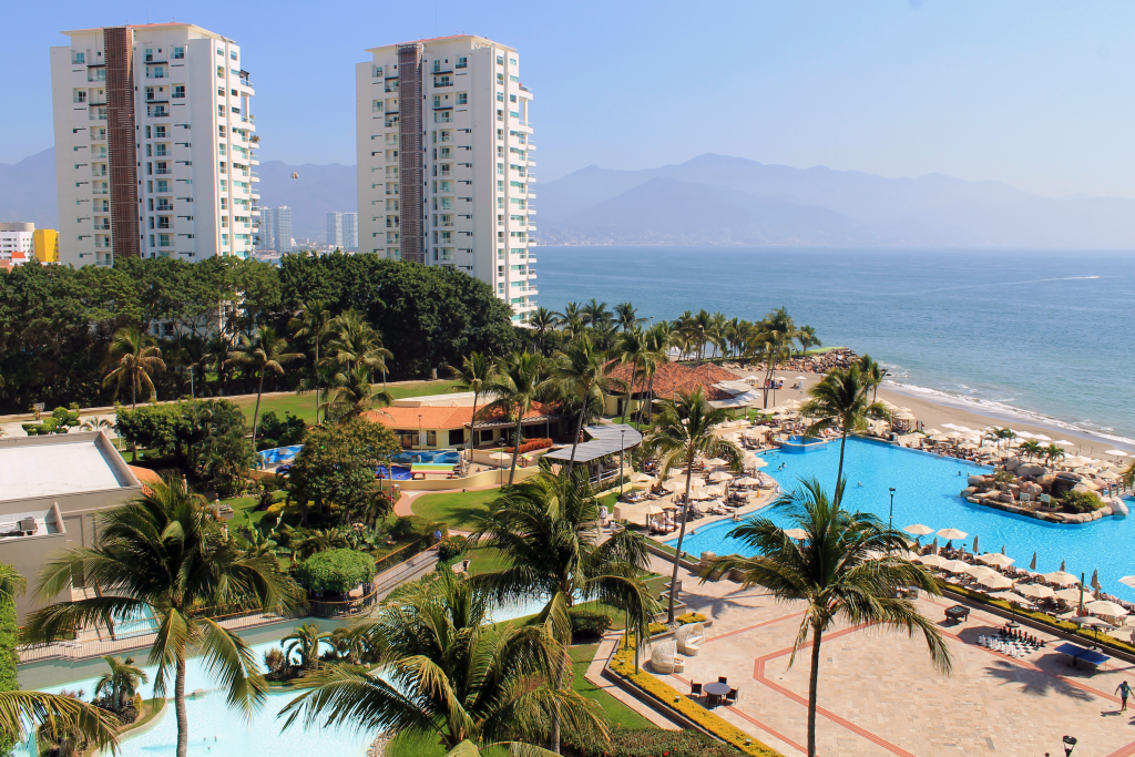 tropical beach resort in mexico