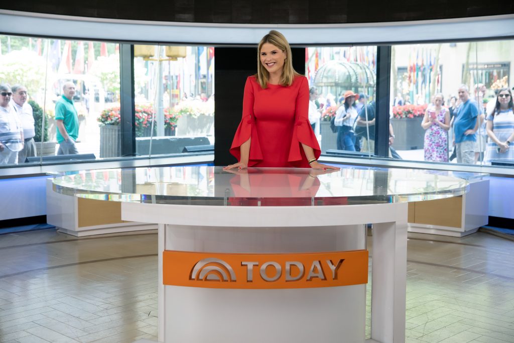 Jenna Bush Hager at desk