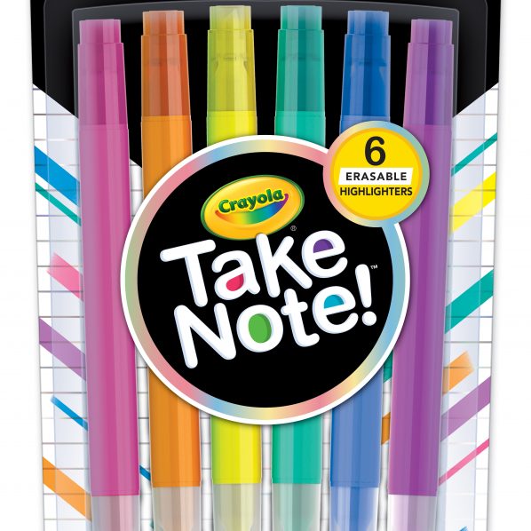 Crayola Take Note! 6 ct. Erasable Highlighters