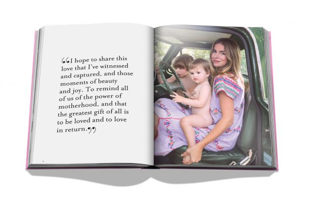 opening spread of photography book