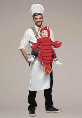 Delicious disguise: Chef and lobster costume gets laughs