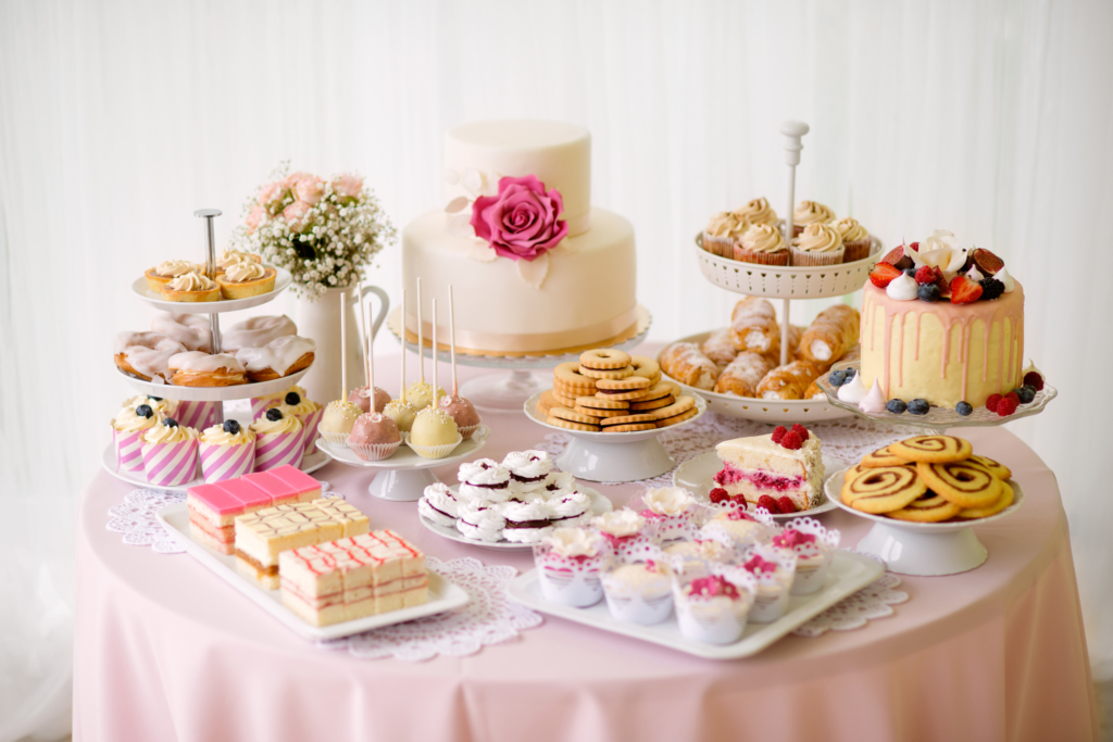 dessert table