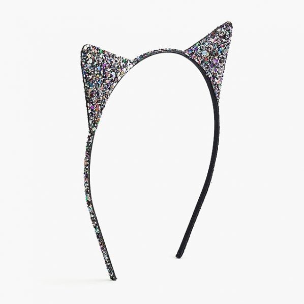 J.Crew Girls' Glitter Cat Ear Headband