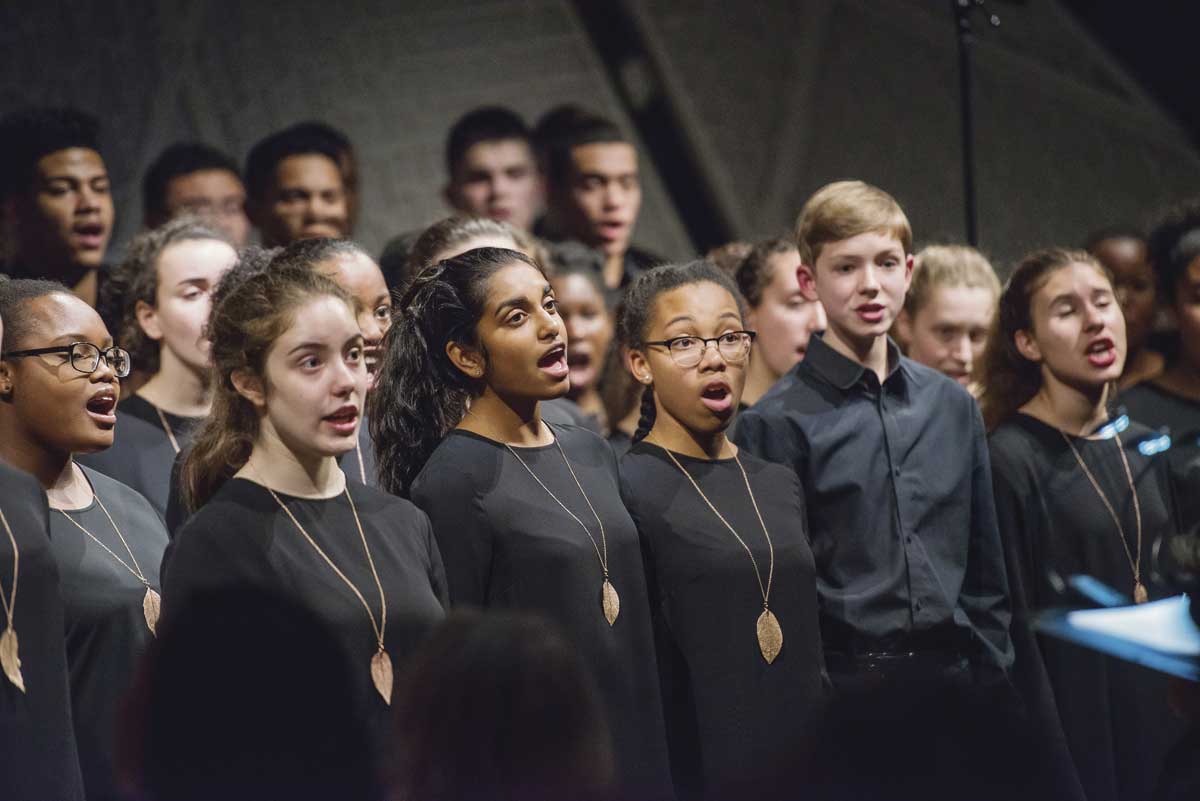 The Young People’s Chorus of New York performs ‘Vocal Currents’ at Kaufman Music Center